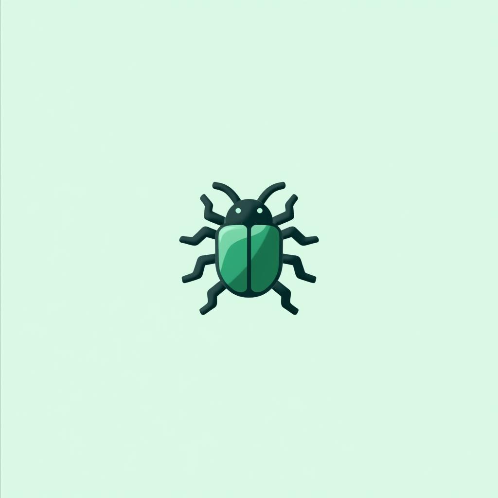 A sleek and modern app logo for a mobile application called 'Beetle'