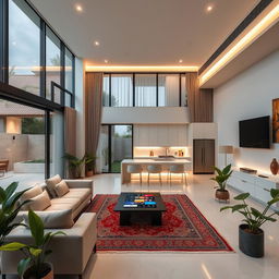 A modern Iranian smart home showcasing advanced technology