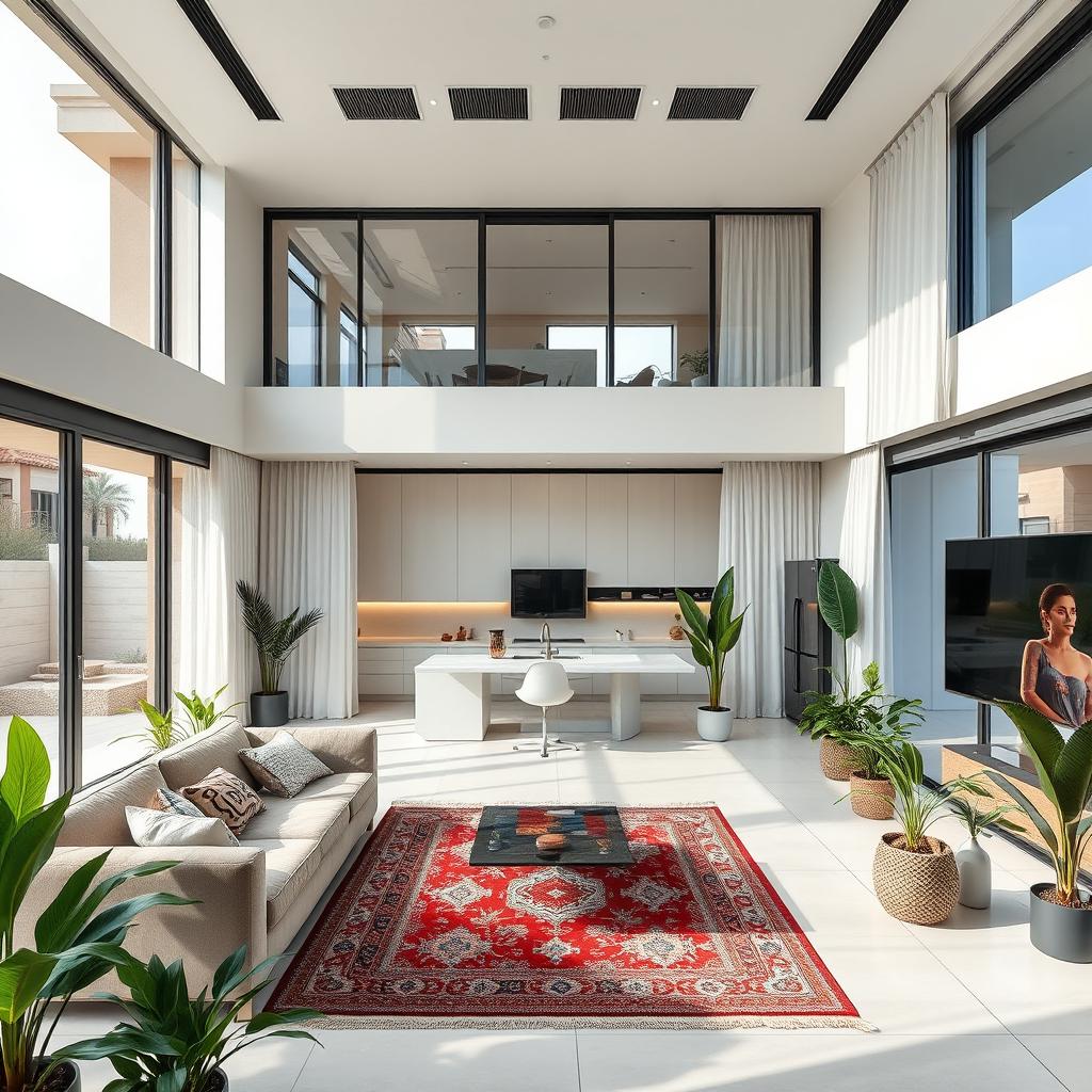 A modern Iranian smart home showcasing advanced technology