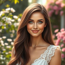 A realistic portrait of a woman inspired by a detailed drawing, capturing fine facial features and soft expressions