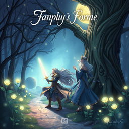 A beautifully illustrated fanfiction cover featuring a dynamic scene between two characters from a popular fantasy series