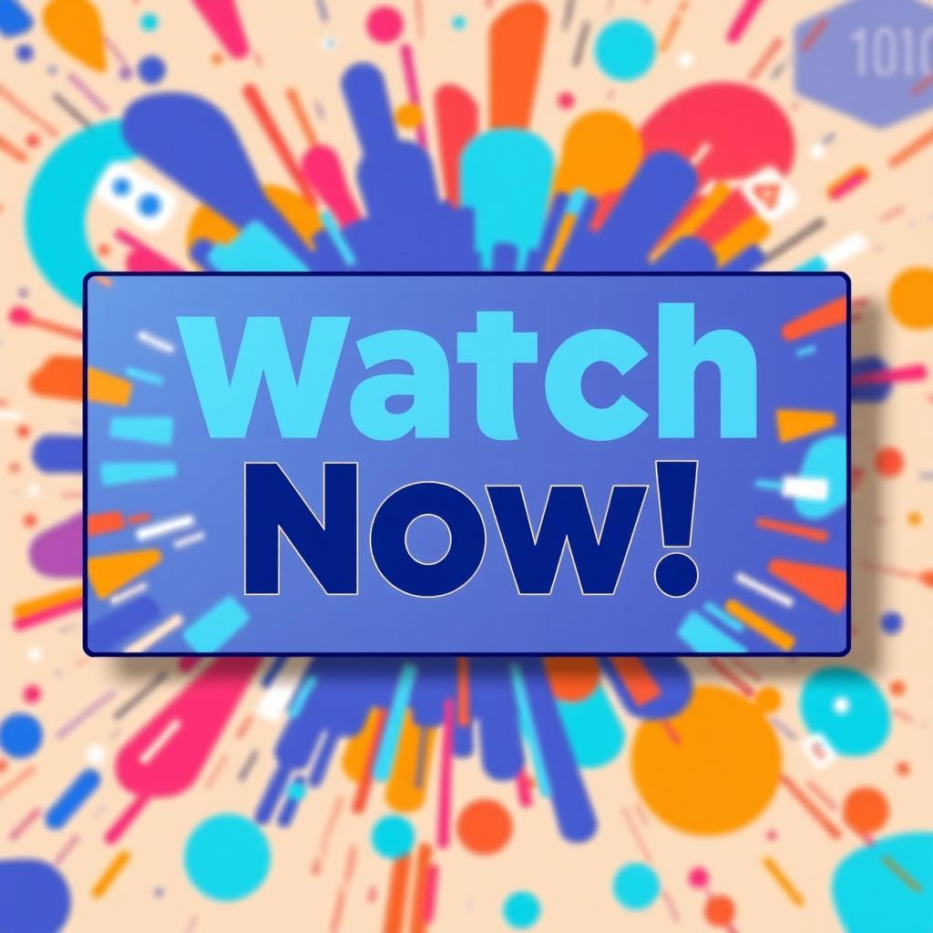 A vibrant and eye-catching YouTube thumbnail designed for the ideal 16x9 aspect ratio, featuring bold text that says 'Watch Now!' in an engaging font