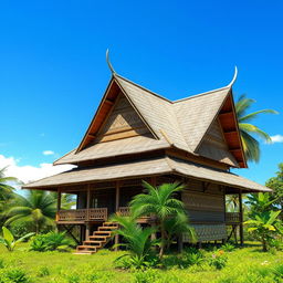 A beautiful visualization of a traditional house from Timor Tengah Utara, Indonesia
