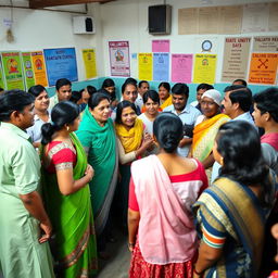 A community gathering focused on providing educational support for students from underprivileged families
