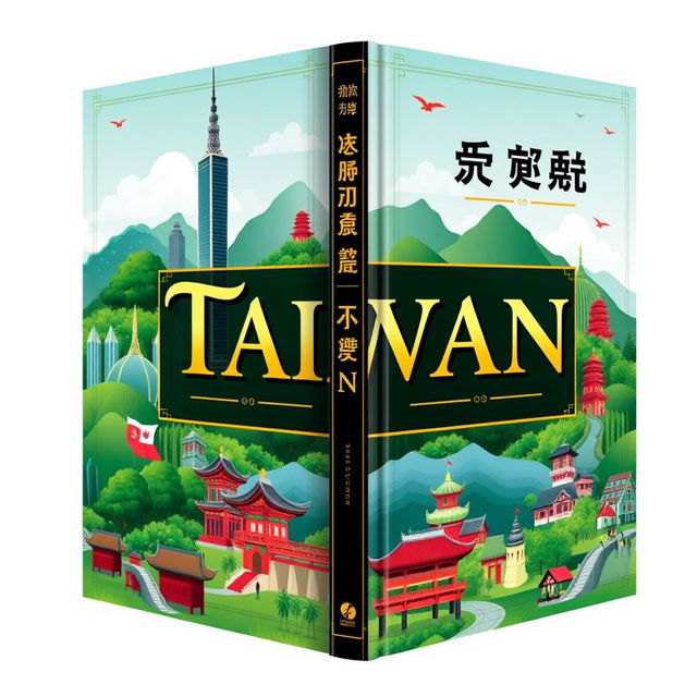 A visually compelling book cover representing the rich history of Taiwan