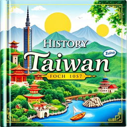 A visually compelling book cover representing the rich history of Taiwan