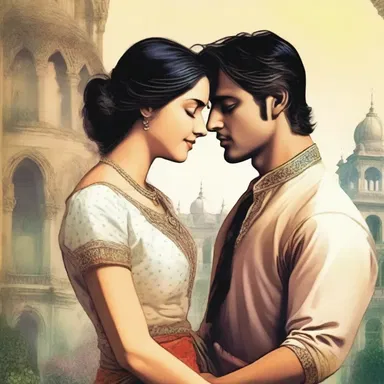 The protagonist's love interest in the novel had an Indo-Germanic background, adding depth to their romantic relationship.