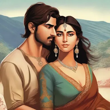 The protagonist's love interest in the novel had an Indo-Germanic background, adding depth to their romantic relationship.
