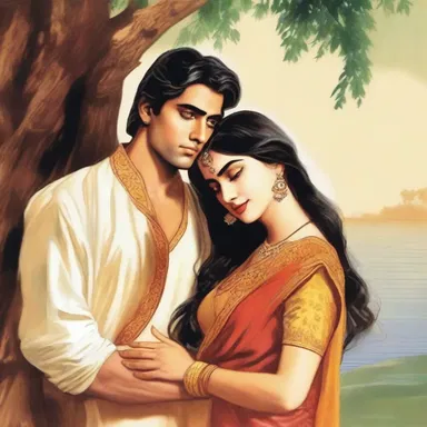 The protagonist's love interest in the novel had an Indo-Germanic background, adding depth to their romantic relationship.