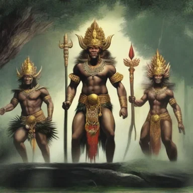 The Indonesian mythology is rich and diverse, with stories of mystical creatures and gods.