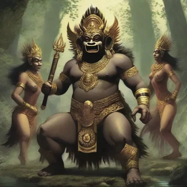 The Indonesian mythology is rich and diverse, with stories of mystical creatures and gods.