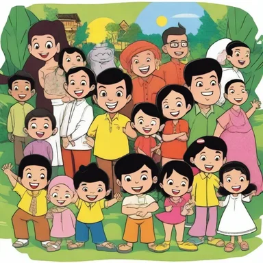 Indonesian cartoons are enjoyed by children and adults alike, with colorful characters and engaging storylines.