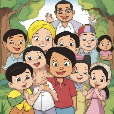 Indonesian cartoons are enjoyed by children and adults alike, with colorful characters and engaging storylines.
