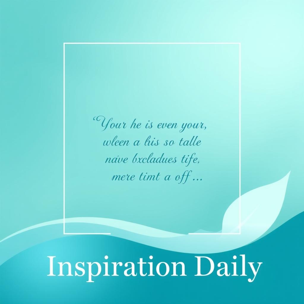 A sleek and modern profile picture for a self-improvement account named 'Inspiration Daily