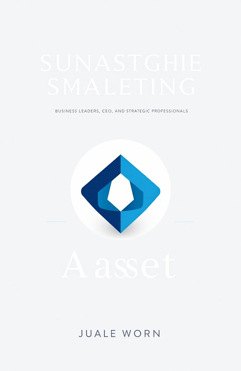 A modern and professional book cover designed for business leaders, CEOs, and strategic professionals
