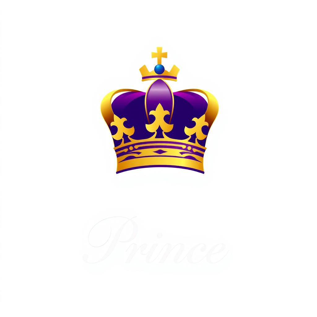 A sophisticated logo design featuring a royal crown or crest as the central element, symbolizing royalty and elegance