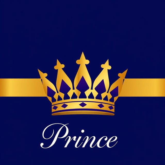 A sophisticated logo design featuring a royal crown or crest as the central element, symbolizing royalty and elegance