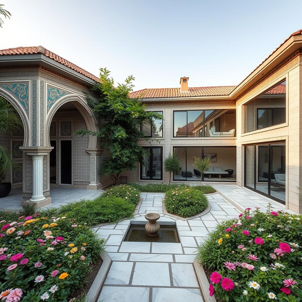 A stunning house combining traditional and modern Iranian architecture