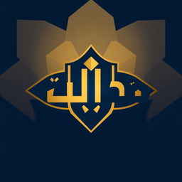 An elegant logo design for a group named 'الف ار'