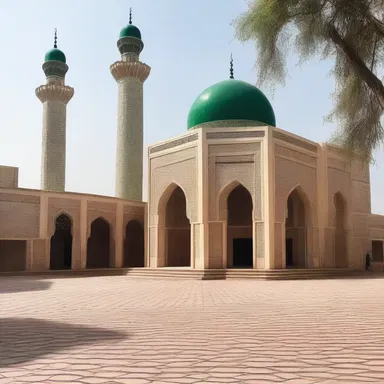 The mosque was built to Islamize the design of the entire neighborhood.