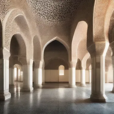The mosque was built to Islamize the design of the entire neighborhood.