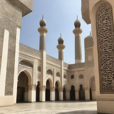 The mosque was built to Islamize the design of the entire neighborhood.