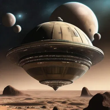 In the distant future, spacecrafts equipped with advanced technology were used to Islamize planets in faraway galaxies.