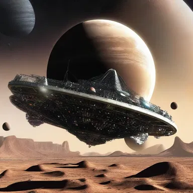 In the distant future, spacecrafts equipped with advanced technology were used to Islamize planets in faraway galaxies.