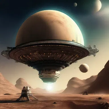 In the distant future, spacecrafts equipped with advanced technology were used to Islamize planets in faraway galaxies.