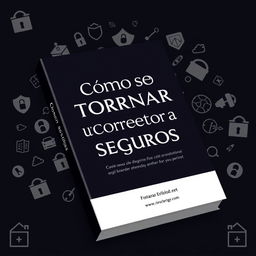 A professional and confident eBook cover for 'Como se Tornar um Corretor de Seguros', featuring a dark theme with a rich color palette