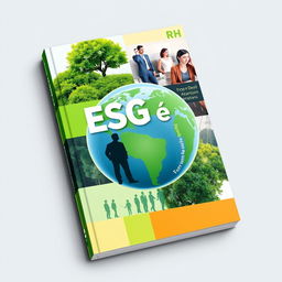 An eye-catching ebook cover design for an ESG (Environmental, Social, and Governance) and Human Resources (HR) themed book