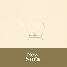 A modern and stylish logo for a brand called 'New Sofa'