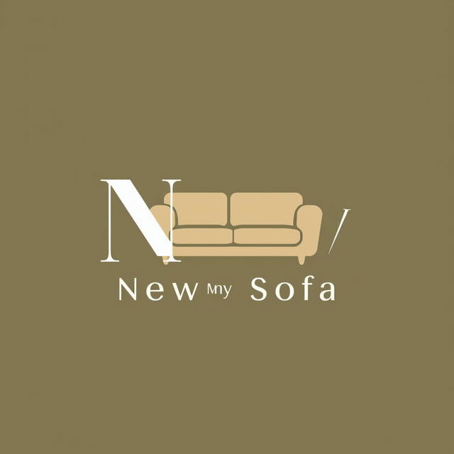 A modern and stylish logo for a brand called 'New Sofa'