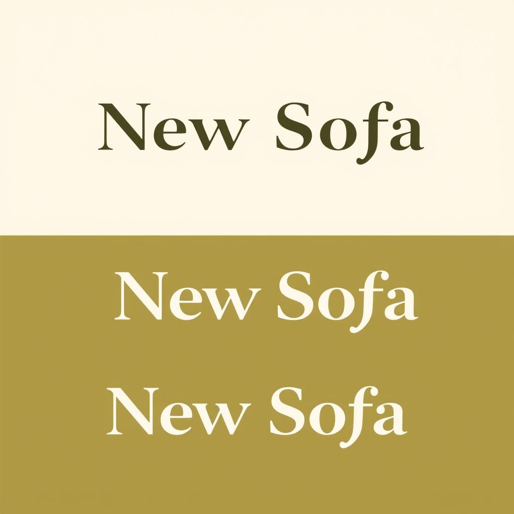 A modern and stylish logo for a brand called 'New Sofa'