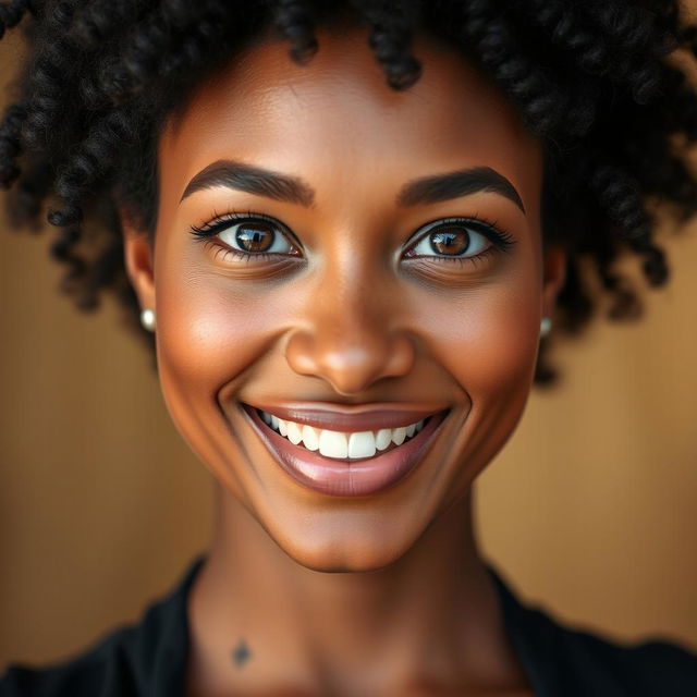 A portrait of a woman with light brown skin, neither fully white nor dark brown, resembling a wheat complexion