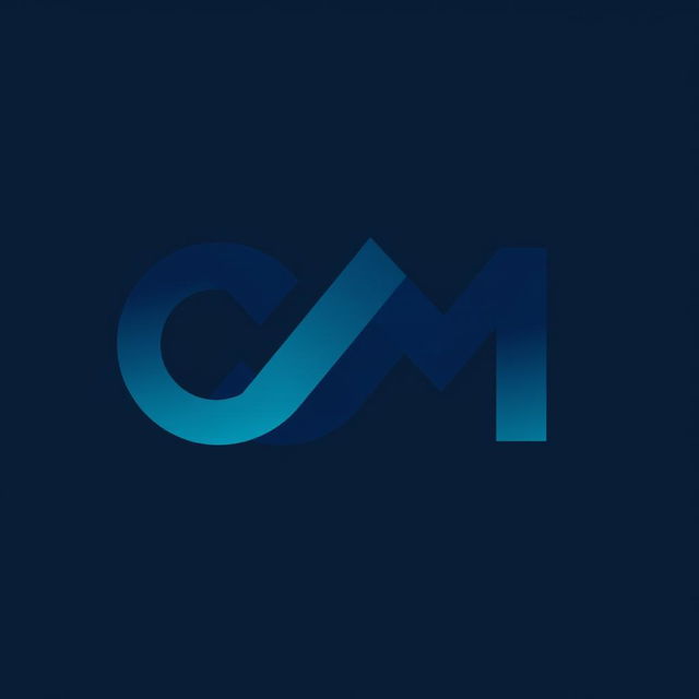 A modern and sleek logo design featuring the letters 'C' and 'M' creatively intertwined