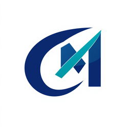 A modern and sleek logo design featuring the letters 'C' and 'M' creatively intertwined