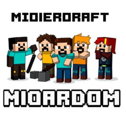 A small pixel art logo depicting a group of Minecraft characters engaging in mischievous behavior out of boredom