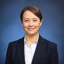 An official photo that mimics the style of a formal portrait