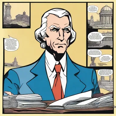 In the comic book series, 'The Jeffersonian Adventures', the protagonist embodies Jeffersonian ideals of individual freedom and limited government.