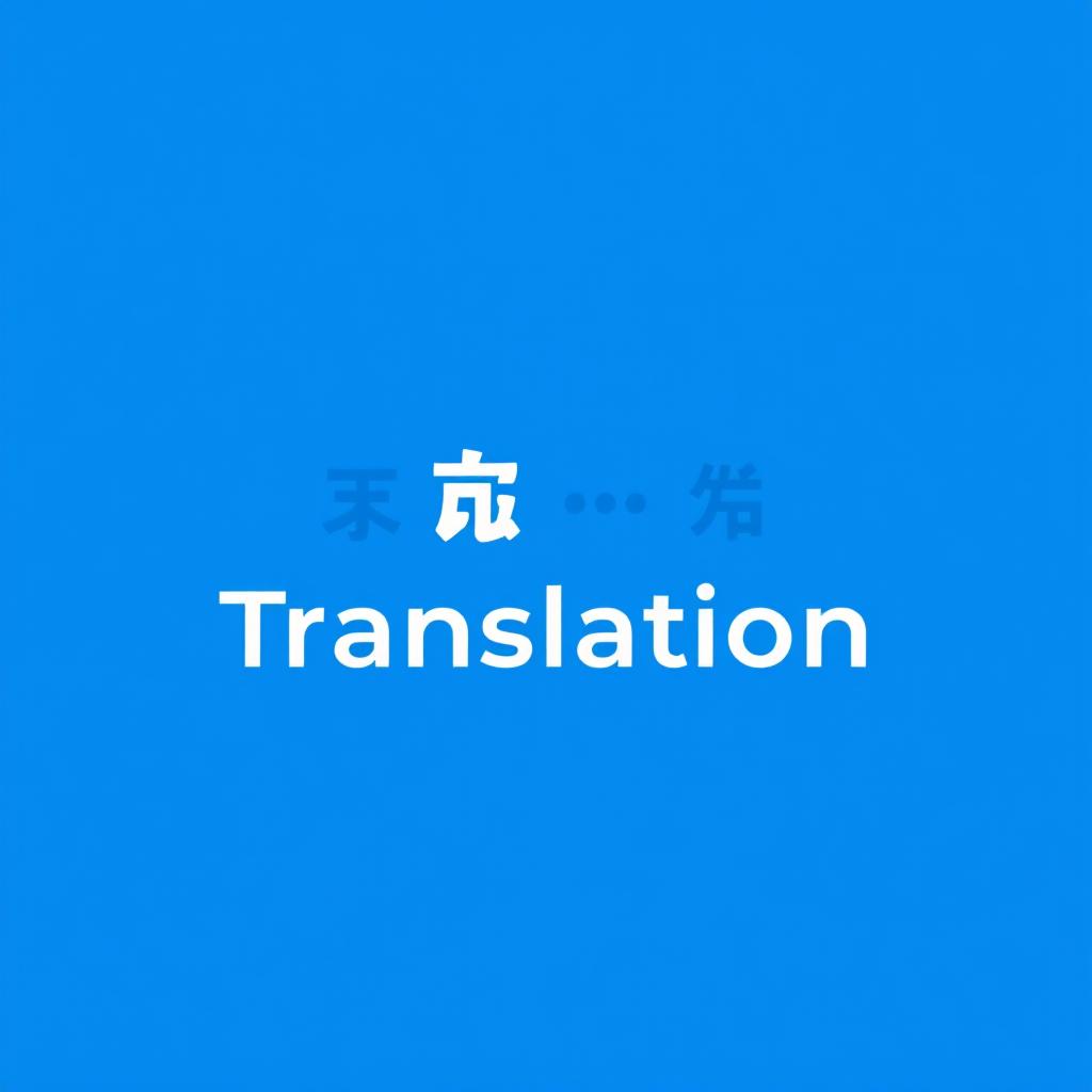 A minimal logo design representing the concept of translation, featuring stylized text or icons that convey communication across languages