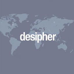 A professional and eye-catching poster for a translation firm named 'desipher'