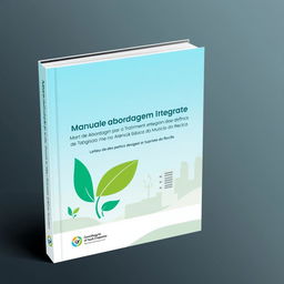 A detailed book cover design for a manual titled 'Manual de Abordagem Integrada para o Tratamento do Tabagismo na Atenção Básica do Município do Recife'