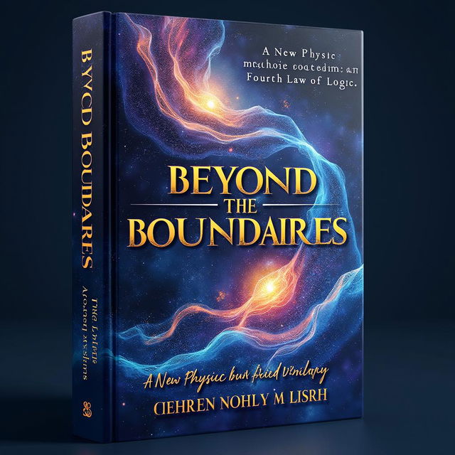 A captivating book cover for 'Beyond the Boundaries: A New Physics and Biology Rooted in the Fourth Law of Logic'