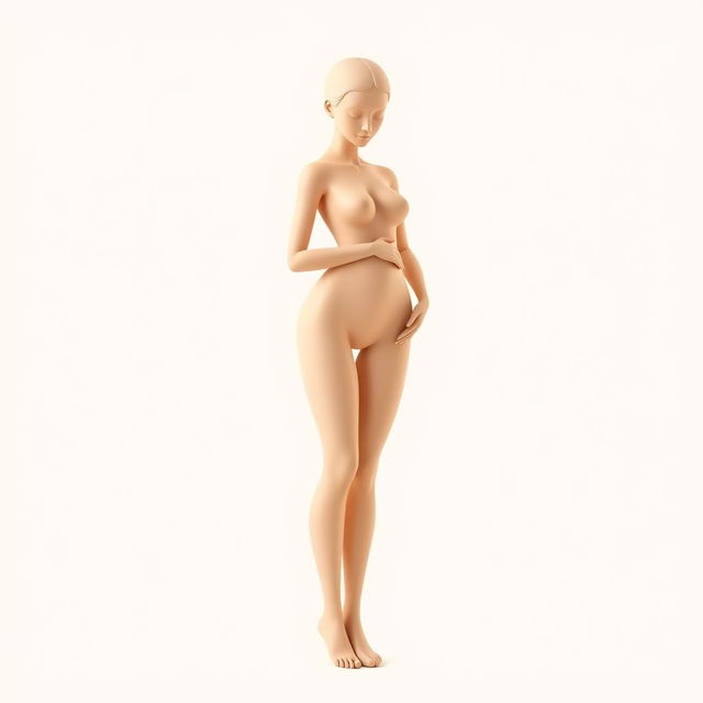 A gentle feminine silhouette embodying softness and gentle curves