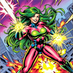 A dynamic illustration featuring Carte Polaris as seen in X-Men trading card comics