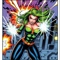 A dynamic illustration featuring Carte Polaris as seen in X-Men trading card comics