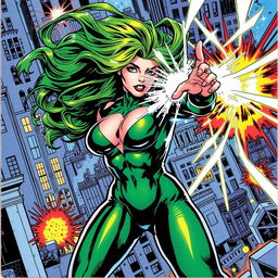 A dynamic illustration featuring Carte Polaris as seen in X-Men trading card comics