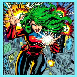 A dynamic illustration featuring Carte Polaris as seen in X-Men trading card comics