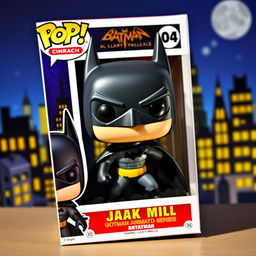 A vivid and detailed image of a Funko Pop figure inspired by the 1992 Batman animated series